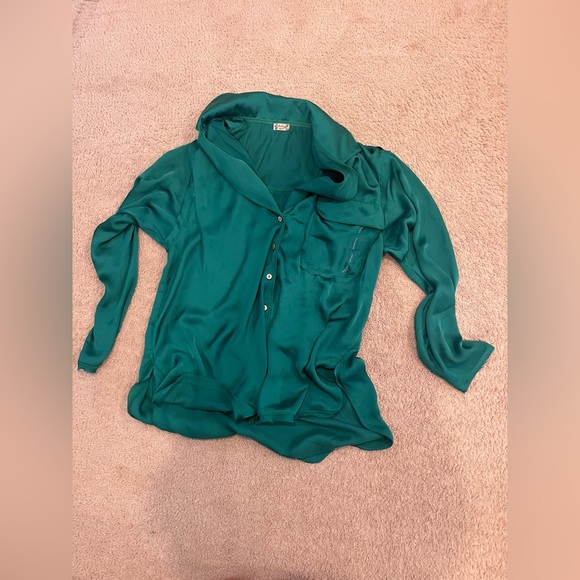 free people green pajamas size XS (but runs big) - Picture 1 of 4
